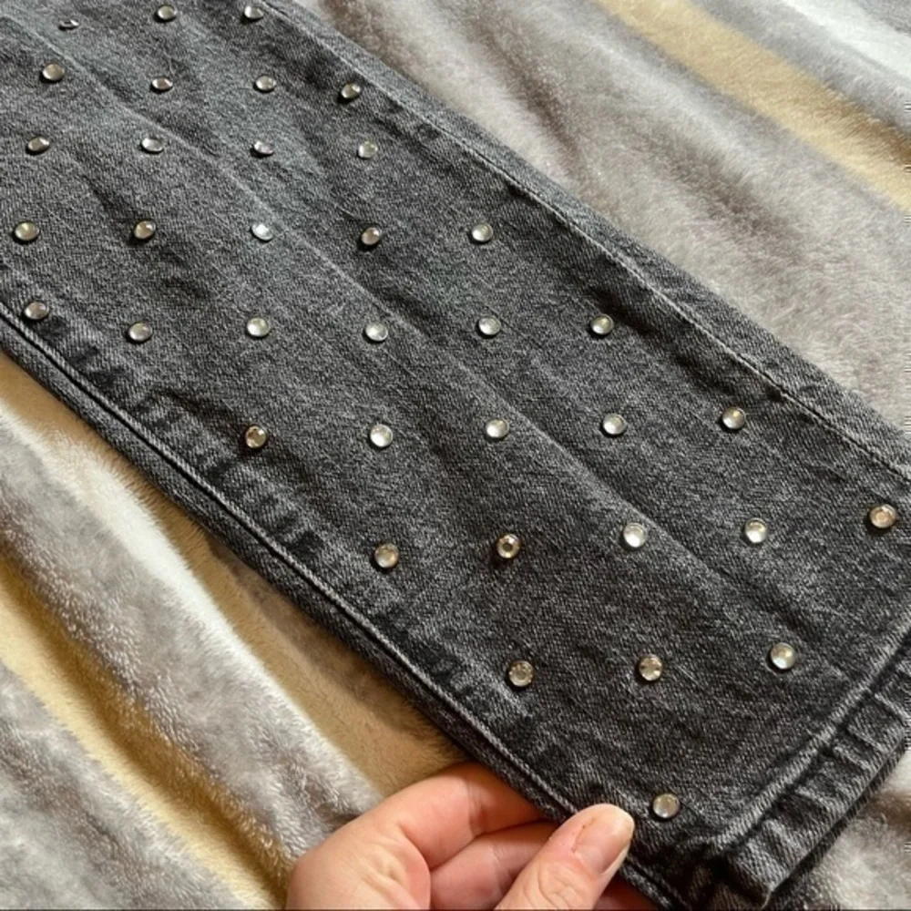 Anthropologie Pilcro and the Letterpress bedazzled high waisted skinny jeans